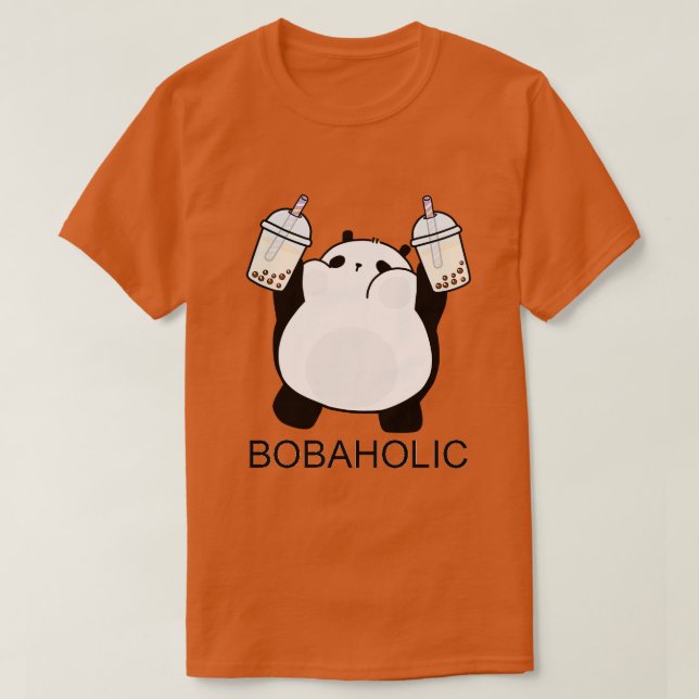 Camiseta Chubby Little Bobaholic Panda ama Boba (Diseño del anverso)