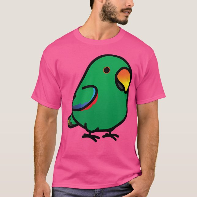 Camiseta Chubby Male Eclectus Parrot (Anverso)