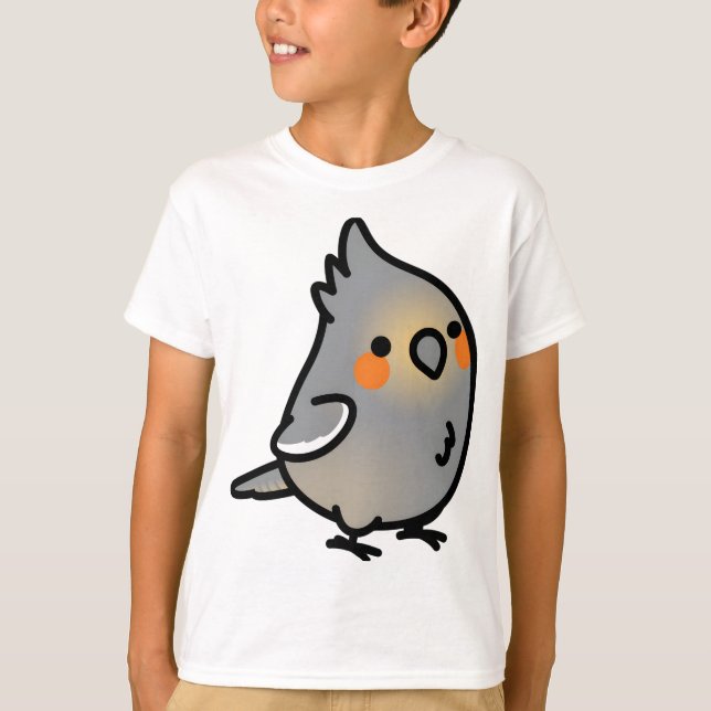 Camiseta Chubby Mujer Cockatiel (Anverso)