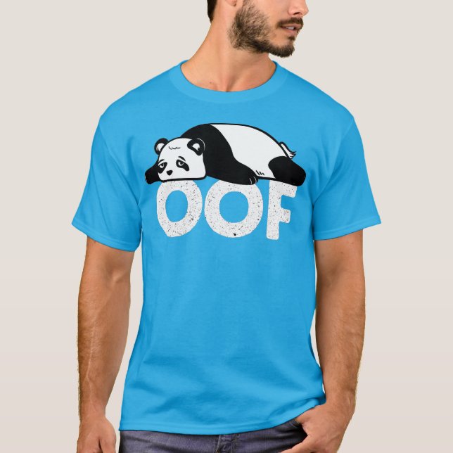 Camiseta Chubby Panda Oof  Internet Video Gaming Gamer (Anverso)