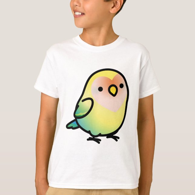 Camiseta Chubby Peach-face Pied Lovebird (Anverso)