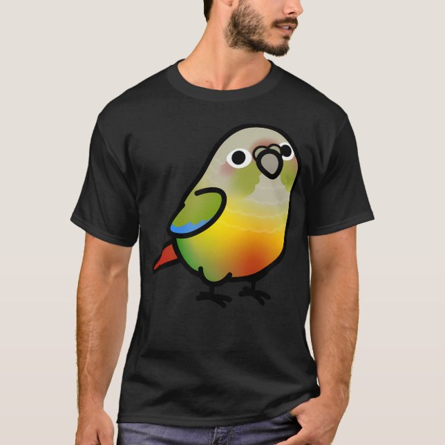 Camiseta Chubby Pineapple Green Cheek Conure (Anverso)
