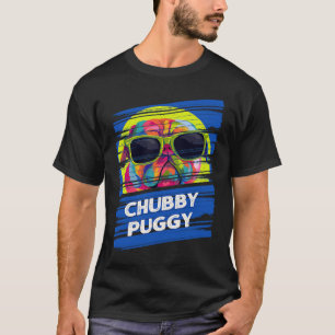Camiseta Chubby Puggy Pug Humor Bulldog holandés Pun animal