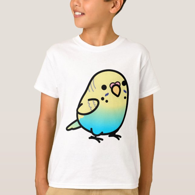 Camiseta Chubby Rainbow Spangle Budgie - hembra (Anverso)