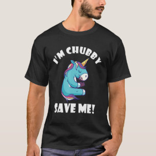 Camiseta Chubby Save Me Animal Rights Rhinoceros Unicorn Rh