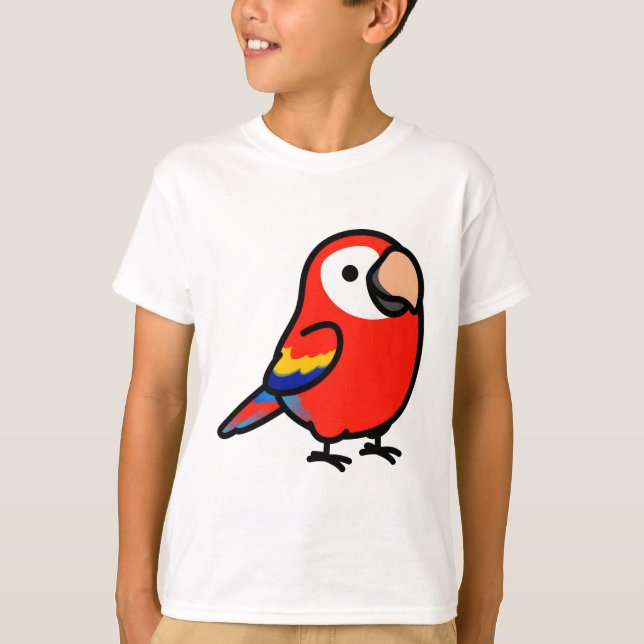 Camiseta Chubby Scarlet Macaw (Anverso)