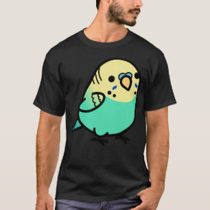 Camiseta Chubby Sky Blue Yellow Headed Budgie