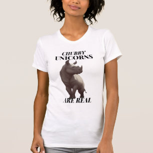 Camiseta Chubby Unicornios son rinocerontes reales y divert