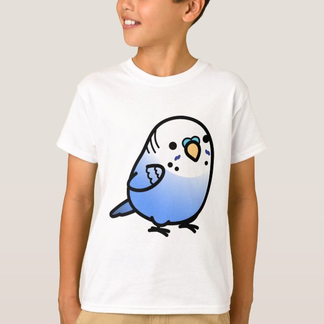Camiseta Chubby Violet Budgie (Anverso)