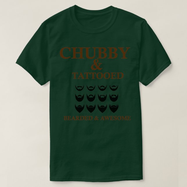 Camiseta CHUBBY y TATTOOED (Diseño del anverso)
