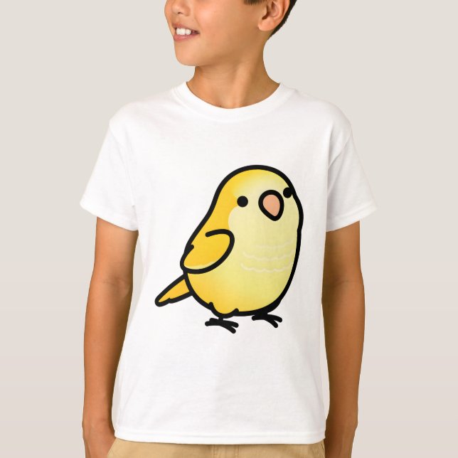 Camiseta Chubby Yellow Quaker Parrot (Anverso)