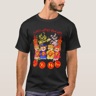 Camiseta Chuc Mung Nam Moi 2022 Año nuevo lunar vietnamita