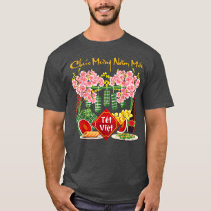 Camiseta Chuc Mung Nam Moi Feliz Año Nuevo Lunar Vietnamita