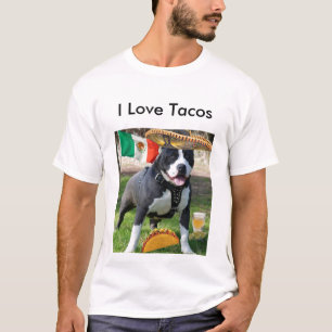 Camiseta chuck3_pitbull, amo el Tacos