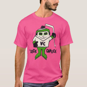 Camiseta Chuck Canuck Retro Derrotó Mascota De Hockey Sobre