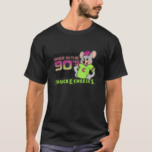 Camiseta Chuck E Cheese Hecho En Los 90 Logotipo Retro Neon