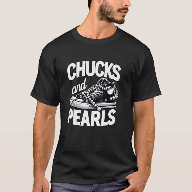 Camiseta Chucks Perlas Lindas Para Mujeres (Anverso)
