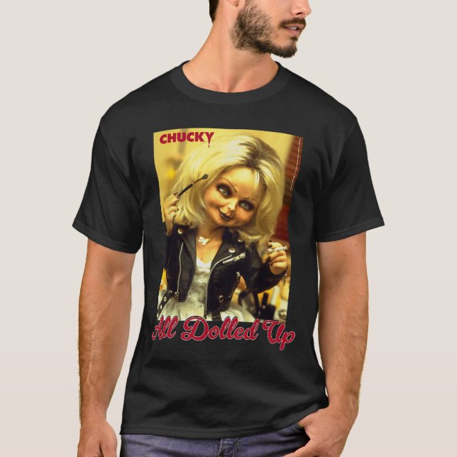 Camiseta Chuckyiffany completamente vestida retro retro (Anverso)