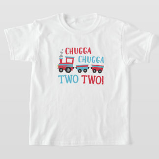 Camiseta Chugga Chugga Dos Camisas de Cumpleaños