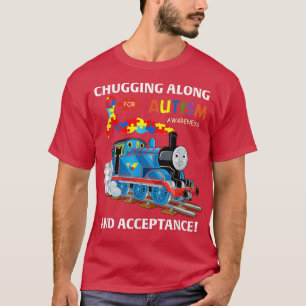 Camiseta Chugging Along Autism Awareness And Acceptance Aut