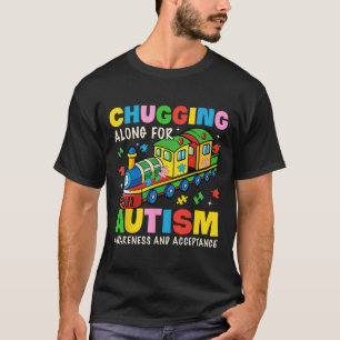 Camiseta Chugging Along por la Conciencia de Autismo Acepta