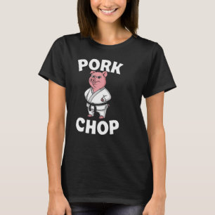 Camiseta Chuleta de Cerdo Divertido Karate Cerdo Artes Marc