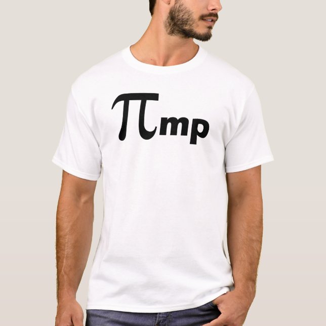 Camiseta Chulo de la matemáticas pi (Anverso)