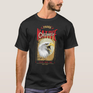 Camiseta Chumash Nativo Eagle Spirit Vintage Honor