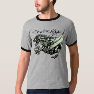 Camiseta Chupacabra el Cabra-Lechón - piel Verde-Gris