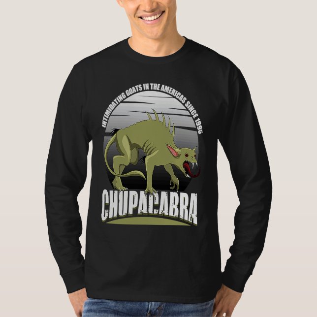 Camiseta Chupacabra Intimidating Goats In The Americas Sinc (Anverso)