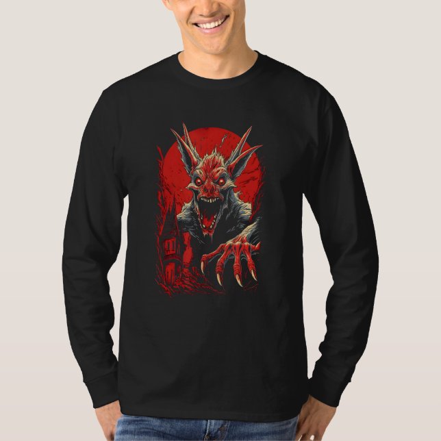 Camiseta Chupacabra The Goat Sucker by Haunted Horror Hallo (Anverso)
