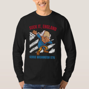 Camiseta Chúpamela Inglaterra George Washington 1776 4 de