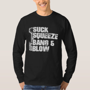 Camiseta Chupar Apretar Explosión Soplar Mecánico Coche Pis
