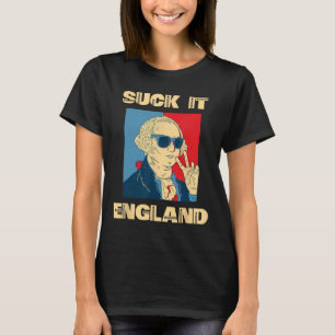 Camiseta Chúpate Esa Inglaterra George Washington Divertido
