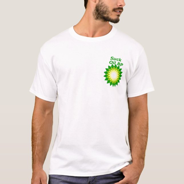 Camiseta Chupe el logotipo de BP del aceite (Anverso)
