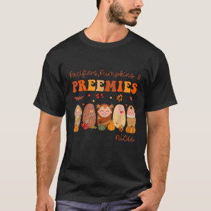 Camiseta Chupetes Retro Calabazas Prematuros Halloween NICU