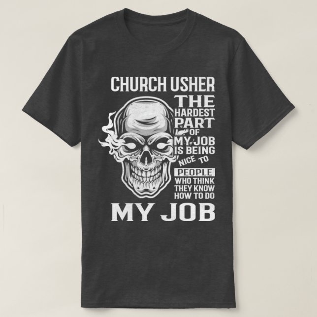 Camiseta Church Usher (Diseño del anverso)