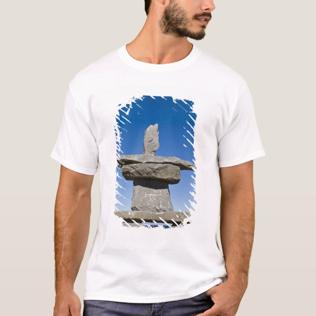 Camiseta Churchill, Manitoba. Inukshuk (Anverso)