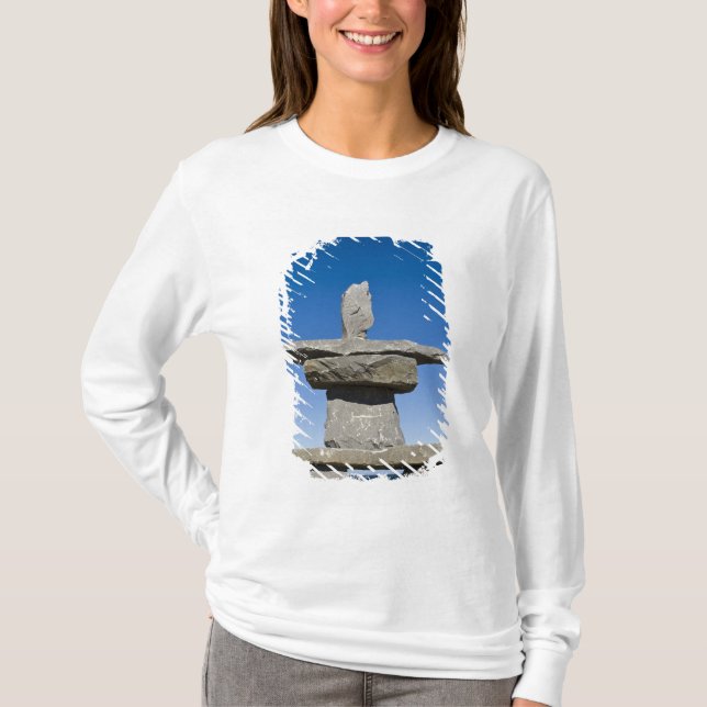 Camiseta Churchill, Manitoba. Inukshuk (Anverso)
