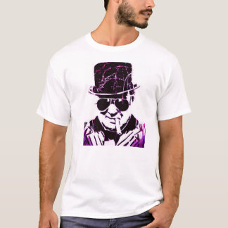 Camiseta Churchill retro púrpura