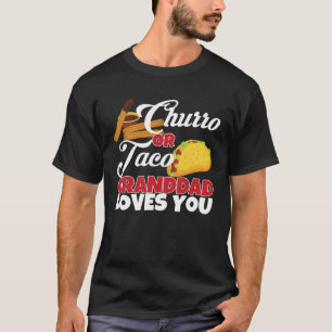 Camiseta Churro o abuelo taco te ama género mexicano R