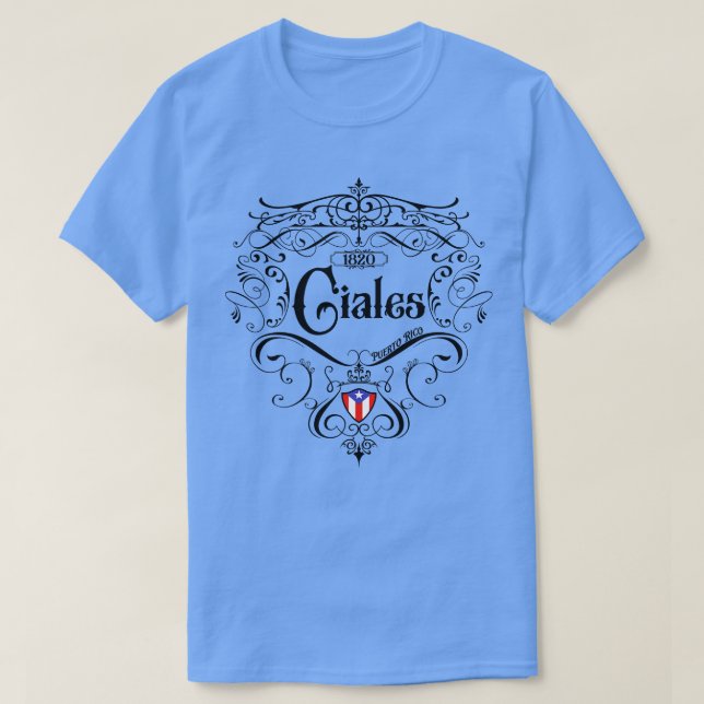 Camiseta Ciales Diseño de época 1 (Diseño del anverso)