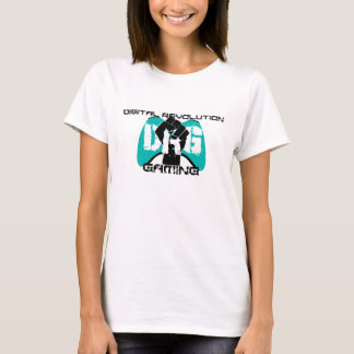 Camiseta ciánica del logotipo: Mujeres blancas