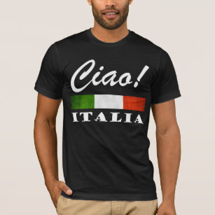 Camiseta ¡Ciao! Bandera Italia Tricolore Verde Blanca