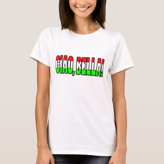 Camiseta ¡ciao, bella! (Anverso)