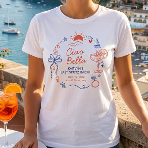 Camiseta Ciao Bella Fiesta de Soltera en la Costa Amalfitan