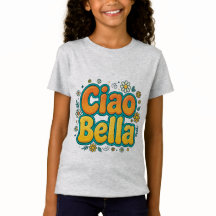 Camiseta Ciao Bella Girls - Retro Groovy Italiano