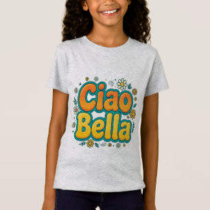 Camiseta Ciao Bella Girls - Retro Groovy Italiano