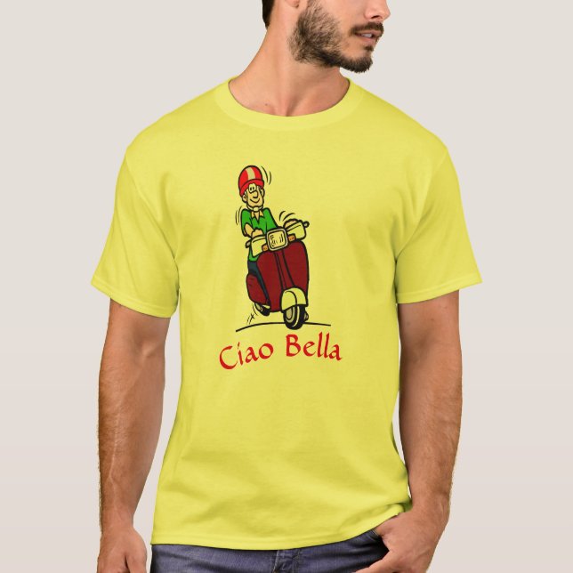 Camiseta Ciao Bello Scooter Rider (Anverso)