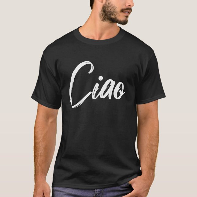 Camiseta Ciao Hola en italiano 1 (Anverso)